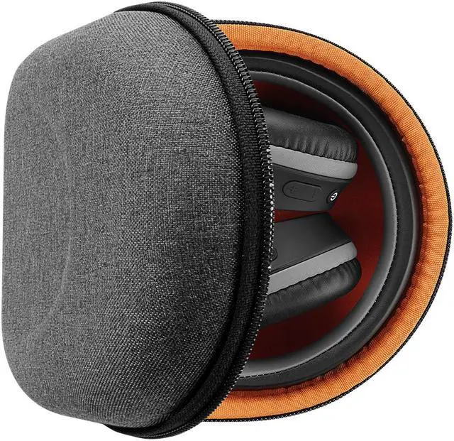 Main image of Geekria Shield Headphones Case Compatible with JLab Audio Neon Folding, Audio Studio Pro, Audio Neon Case, Replacement Hard Shell Travel Carrying Bag with Cable Storage (Dark Gray)