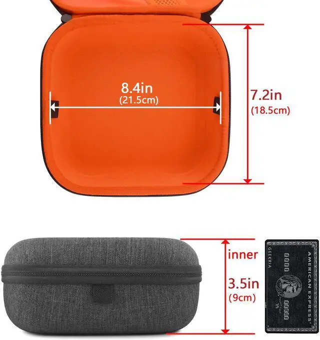 Alt view image 4 of 9 - Geekria Shield Headphones Case Compatible with Sennheiser HD400PRO, HD 560S, HD598, HD 599SE, HD280PRO, HD 600 Case,  Replacement Hard Shell Travel Carrying Bag with Cable Storage (Silver)