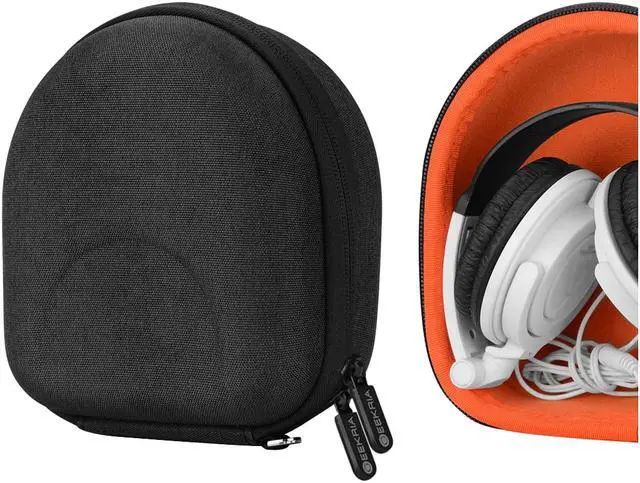Alt view image 2 of 9 - Geekria Shield Case for Foldable On-Ear / Over-Ear Headphones, Replacement Protective Hard Shell Travel Carrying Bag with Cable Storage, Compatible with Audio-Technica SJ55, SJ33, FW33