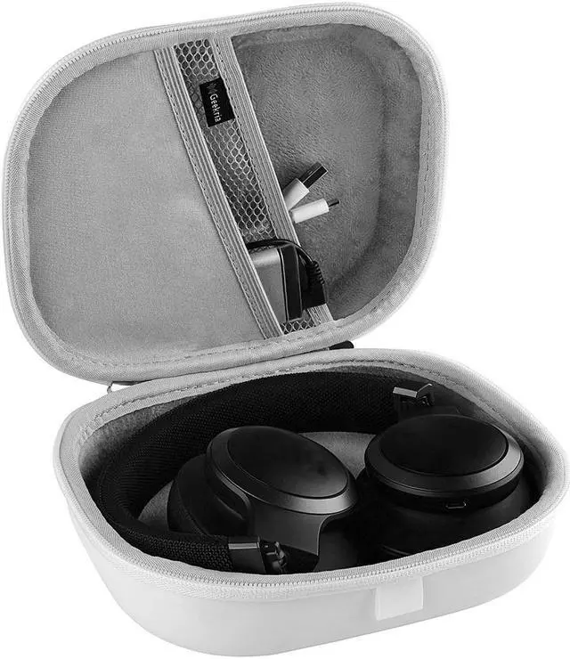 Alt view image 3 of 6 - Geekria Shield Headphones Case Compatible with JBL Tour ONE, TUNE 750, Live 650 BTNC, Live 500BT, E65BTNC Case, Replacement Hard Shell Travel Carrying Bag with Cable Storage (White)