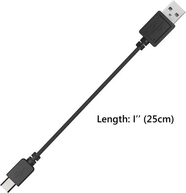 Alt view image 3 of 6 - Geekria Micro-USB Bone-conduction headphones Short Charger Cable, Compatible with AfterShokz AS600 AS650 AS650SG AS650CR Charger, USB to Micro-USB Replacement Power Charging Cord (1 ft / 25 cm)