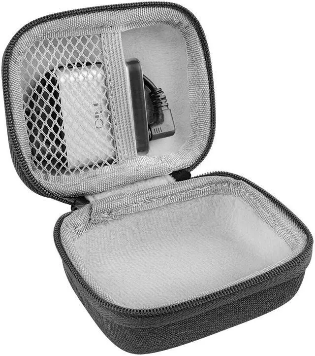 Alt view image 3 of 6 - Geekria Shield Headphones Case Compatible with Fiio M5, BTR3, BTR5, A1, S.M.S.L IDOL+, IDEA, X4, Shanling Q1, M1 Case, Replacement Hard Shell Travel Carrying Bag with Cable Storage (Grey)