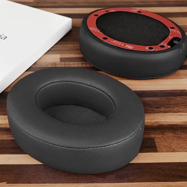 Alt view image 4 of 6 - Geekria Performance Protein Leather Replacement Ear Pads for Beats Studio 3 Wireless, Studio 3.0 Wireless (A1914) Headphones Ear Cushions, Headset Earpads, Ear Cups (Grey/ Extra Thick)
