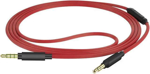 Alt view image 2 of 6 - Geekria QuickFit Audio Cable with Mic Compatible with Soundcore Life Q30, Q35, Life 2 Active, Vortex Cable, 3.5mm Aux Replacement Stereo Cord with Inline Microphone (4 ft/120 m)