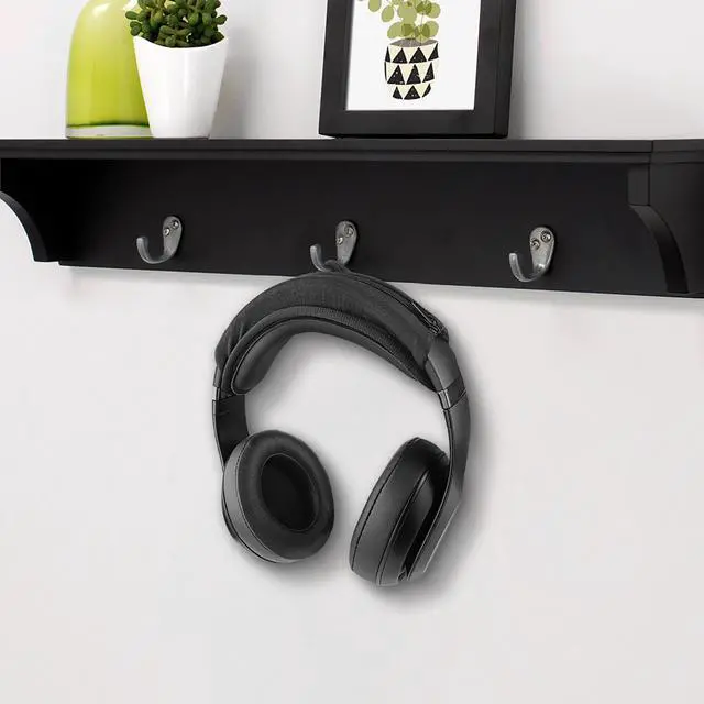 Alt view image 6 of 6 - Geekria Hook and Loop Headband Cover + Headband Pad Set / Headband Protector with Zipper / DIY Installation No Tool Needed, Compatible with Bose Beats JBL ATH Hyperx Skullcandy Headphones (Black)