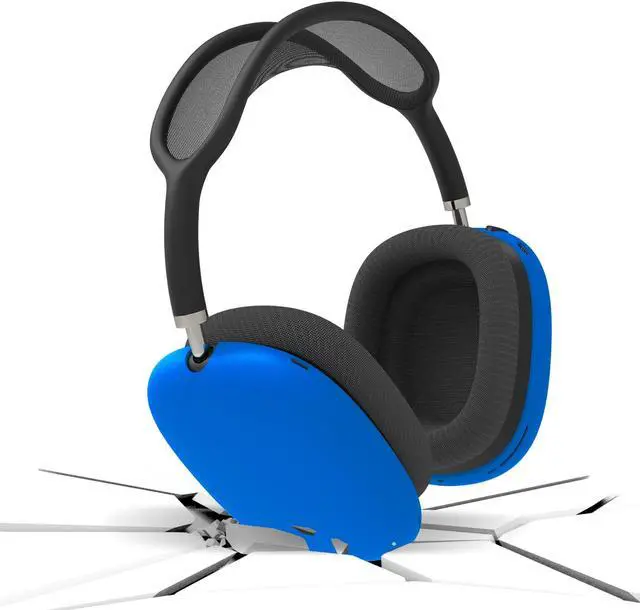 Alt view image 4 of 6 - Geekria Silicone Skin Cover for AirPods Max Headphones, Scratch Protection Case / Earpieces Cover / Headset Speakers Skin Protector (Blue)