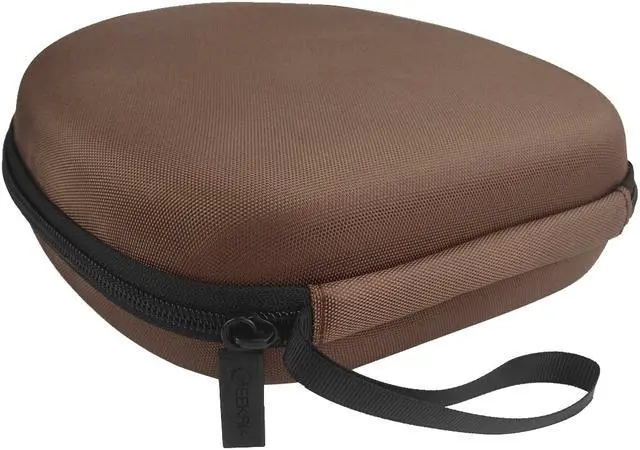 Alt view image 8 of 9 - Geekria UltraShell Headphones Full Size Hard Carrying Case, Brown Fabric.