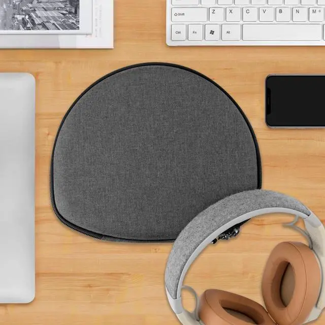 Alt view image 7 of 8 - Geekria Shield Headphones Case Compatible with Skullcandy Crusher ANC, Crusher Evo, Hesh Evo, Hesh ANC Case, Replacement Hard Shell Travel Carrying Bag with Cable Storage (Drak Grey)