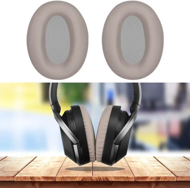 Alt view image 6 of 6 - Geekria QuickFit Protein Leather Replacement Ear Pads for Sony WH-1000XM2, MDR-1000X Headphones Ear Cushions, Headset Earpads, Ear Cups Repair Parts (Champagne Gold)