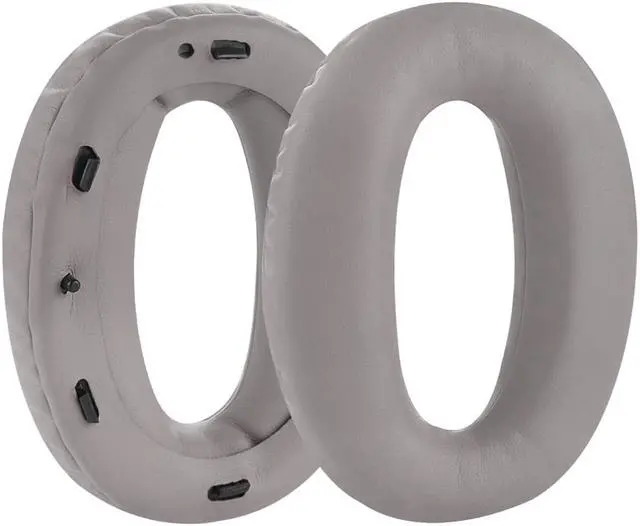 Alt view image 2 of 6 - Geekria QuickFit Protein Leather Replacement Ear Pads for Sony WH-1000XM2, MDR-1000X Headphones Ear Cushions, Headset Earpads, Ear Cups Repair Parts (Champagne Gold)