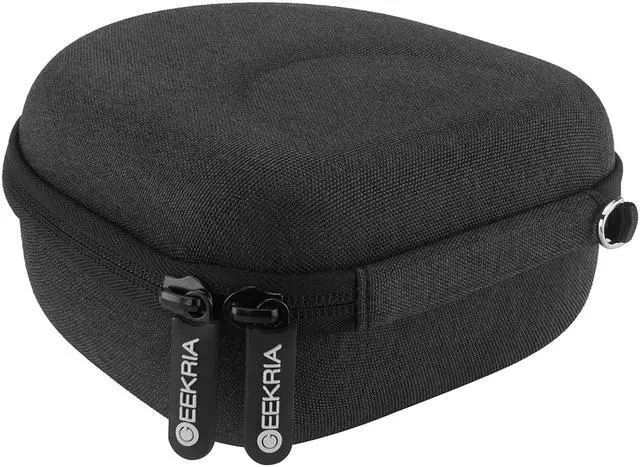Alt view image 8 of 9 - Geekria Shield Case for Foldable On-Ear / Over-Ear Headphones, Replacement Protective Hard Shell Travel Carrying Bag with Cable Storage, Compatible with Audio-Technica SJ55, SJ33, FW33