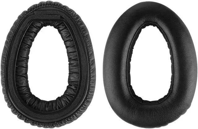 Alt view image 2 of 6 - Geekria QuickFit Protein Leather Replacement Ear Pads for Sennheiser PXC 550 PXC 550-II Wireless MB 660 Series Headphones Ear Cushions, Headset Earpads, Ear Cups Repair Parts (Black)