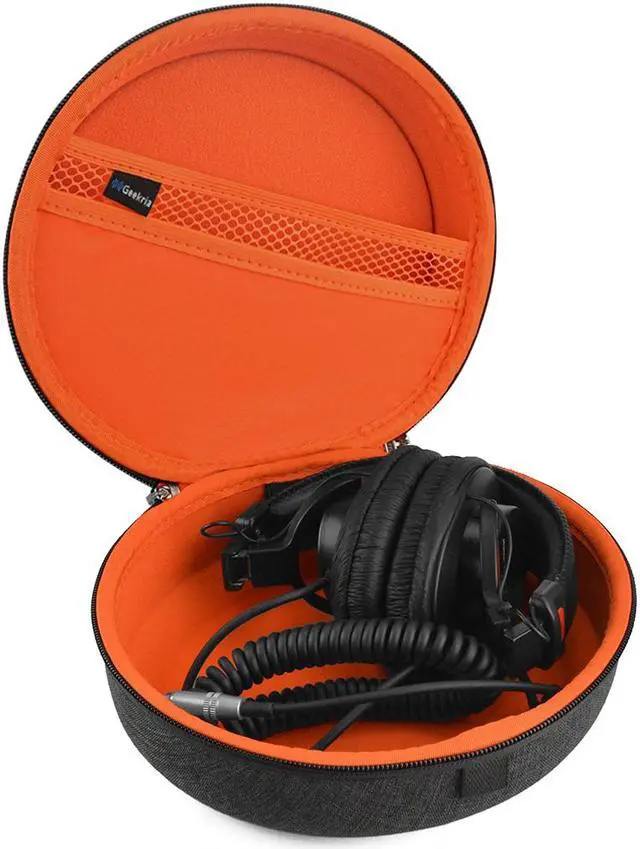 Alt view image 4 of 10 - geekria headphones case for b&o beoplay h2, h6, h7, h8, ath m30x, m40x, m50x, skullcandy hesh, hesh 2.0, crusher/headphone hard carrying case/travel bag