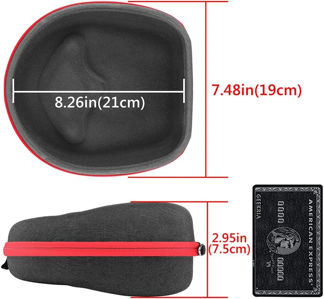Alt view image 5 of 8 - Headphones Case for Sennheiser HD 598, MOMENTUM, Skullcandy Hesh, Crusher, ATH-M50X, Beats Studio, Mixr and More / Headphone Hard Shell Large Carrying Case / Headset Travel Bag (Gray)