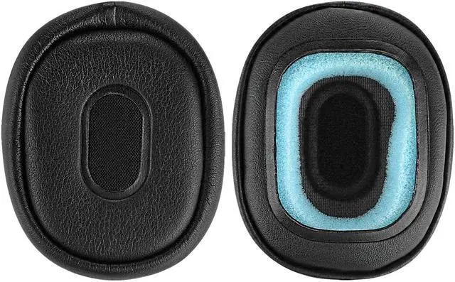 Alt view image 3 of 8 - Geekria QuickFit Protein Leather Replacement Ear Pads for Sony MDR-NC40 Headphones Ear Cushions, Headset Earpads, Ear Cups Repair Parts (Black)