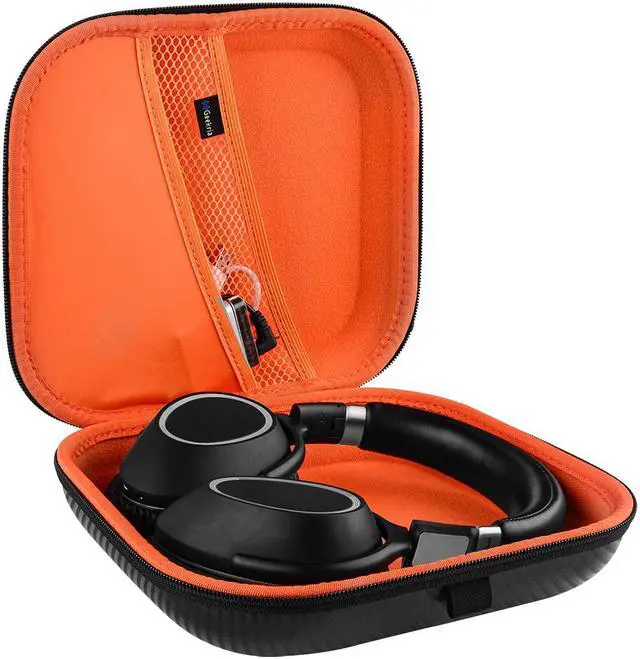 Alt view image 3 of 6 - Geekria Shield Case Compatible with Pioneer HDJ-2000, HDJ-1500 for Foldable / Lay Flat Over-Ear Headphones, Replacement Hard Shell Travel Carrying Bag with Cable Storage (Black)