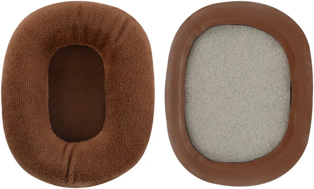 Alt view image 3 of 6 - Geekria Comfort Velour Replacement Ear Pads for Audio Technica ATH M50X, M50XBT, M50xBT2, M45, M35, M30, M20, ATH-MSR7 Headphones Ear Cushions, Headset Earpads, Ear Cups Repair Parts (Brown)