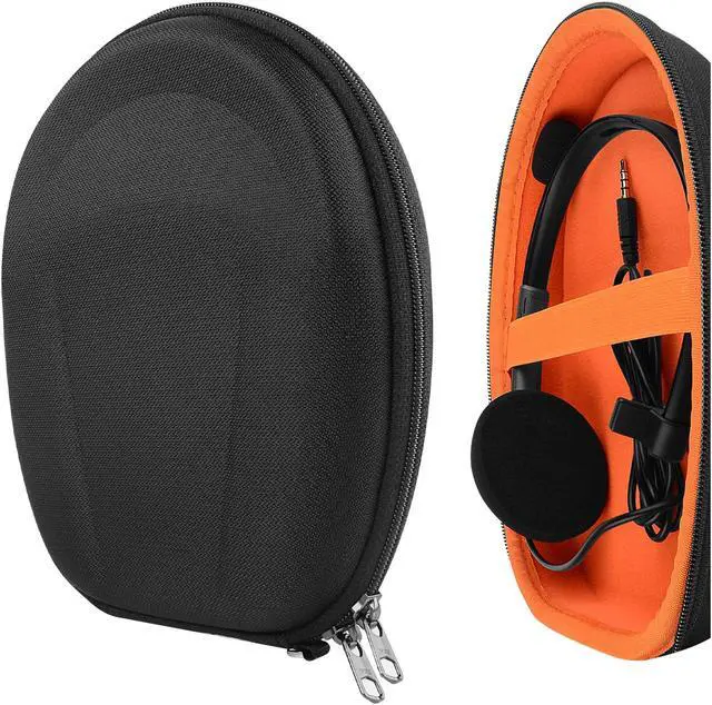 Alt view image 2 of 10 - geekria headset case for vxi blueparrott b450xt, b350xt, b250xt, b250xts, voiinoiu, arkey burds, mpow pro, truck driver, call center headphone/hard shell carrying case/protective travel bag