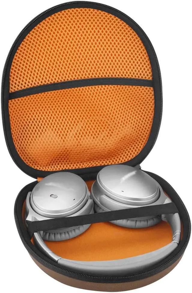 Alt view image 6 of 9 - Geekria UltraShell Headphones Full Size Hard Carrying Case, Brown Fabric.