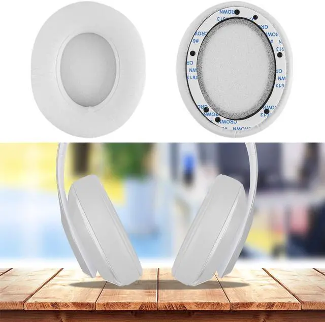 Alt view image 7 of 9 - geekria earpad for beats by dr. dre studio 3.0, studio2 2nd gen bluetooth wireless headphone replacement ear pad / ear cushion / ear cups / ear cover / earpads repair parts white