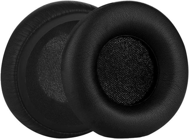 Alt view image 2 of 16 - Geekria QuickFit Protein Leather Replacement Ear Pads for Monster DNA On-Ear Headphones Earpads, Headset Ear Cushion Repair Parts (Black)