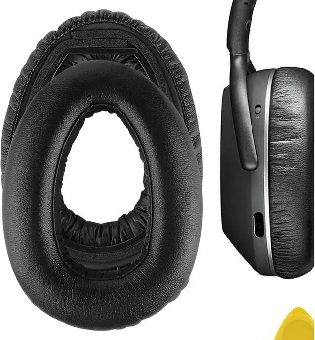 Main image of Geekria QuickFit Protein Leather Replacement Ear Pads for Sennheiser PXC 550 PXC 550-II Wireless MB 660 Series Headphones Ear Cushions, Headset Earpads, Ear Cups Repair Parts (Black)