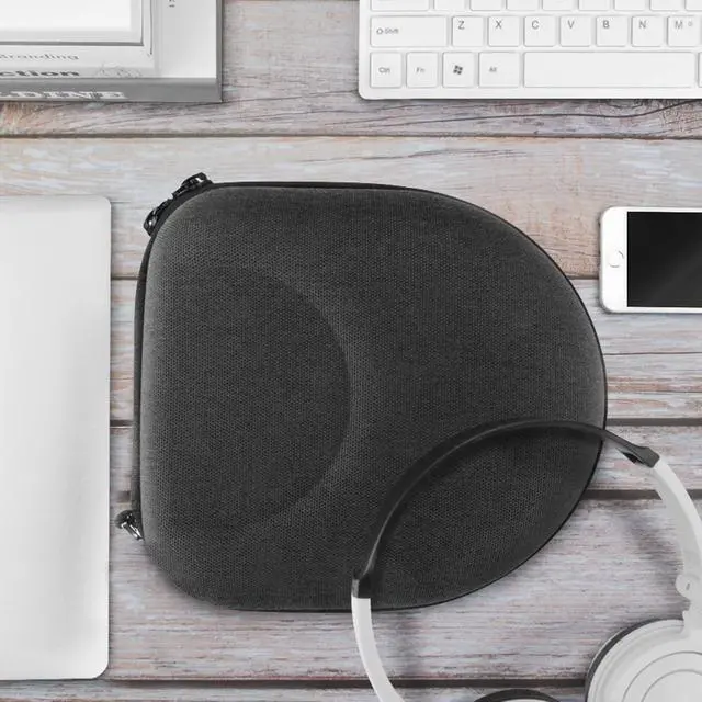 Alt view image 9 of 9 - Geekria Shield Case for Foldable On-Ear / Over-Ear Headphones, Replacement Protective Hard Shell Travel Carrying Bag with Cable Storage, Compatible with Audio-Technica SJ55, SJ33, FW33