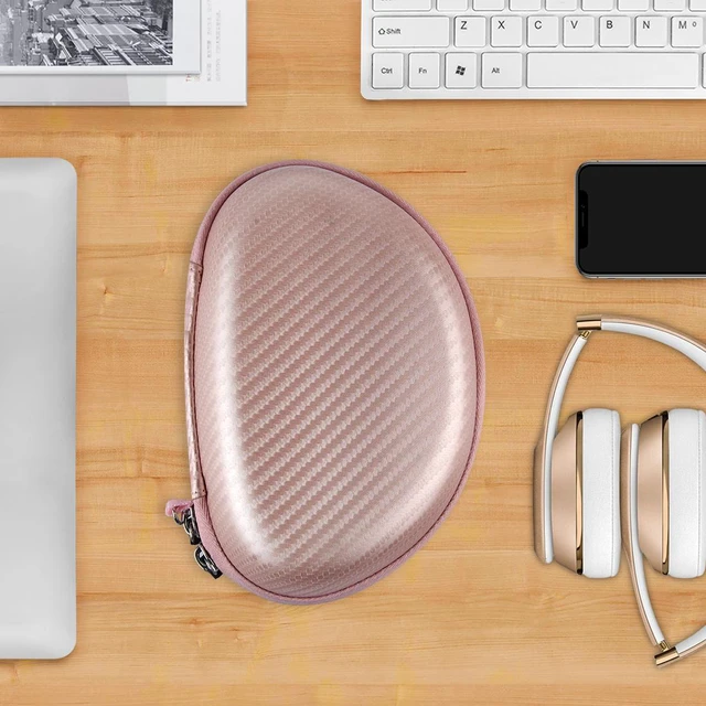 Alt view image 9 of 9 - geekria ultrashell beats solo3, solo 3, solo2 wireless onear headphones hard carrying case/headset protective travel bag with space for cable, charger and accessories rose gold