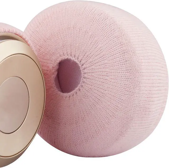 Alt view image 7 of 9 - Geekria 2 Pairs Small Knit Fabric Washable Headphone Covers with Cable Hole /Earphone Covers/Ear Pads Protector/Stretchable Sanitary Earcup, Fits 1.57"-3.15" Headsets (Pink)