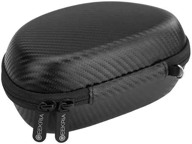 Alt view image 5 of 6 - Geekria Shield Case Compatible with Logitech H600, H800, H900 Headphone, Replacement Protective Hard Shell Travel Carrying Bag with Cable Storage (Black)