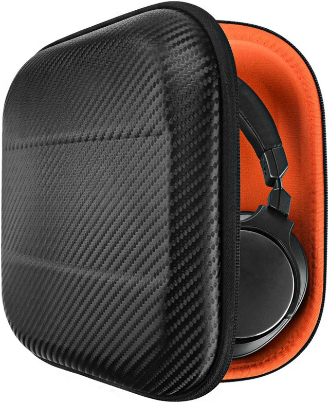 Alt view image 2 of 8 - Geekria Shield Headphones Case Compatible with ATH-MSR7NC, ATH-MSR7GM, ATH-MSR7BK, ATH-MSR7 Case, Replacement Hard Shell Travel Carrying Bag with Cable Storage (Black)