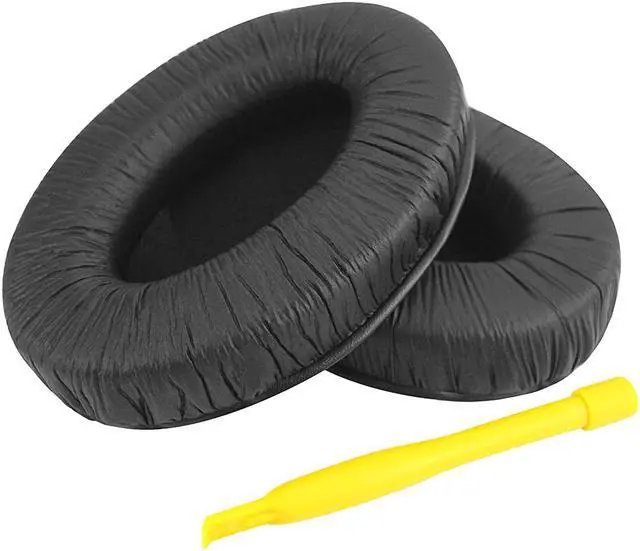 Main image of Geekria QuickFit Leatherette Replacement Ear Pads for Sennheiser HDR120 RS120 RS110 RS115 HDR110 HDR115 RS100 Headphones Earpads, Headset Ear Cushion Repair Parts (Black)
