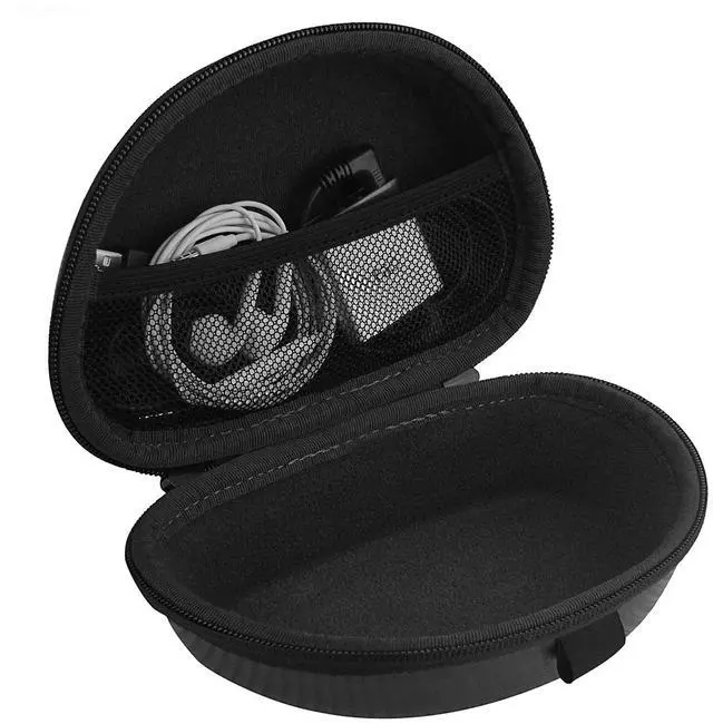 Alt view image 2 of 6 - Geekria Shield Case Compatible with Logitech H600, H800, H900 Headphone, Replacement Protective Hard Shell Travel Carrying Bag with Cable Storage (Black)