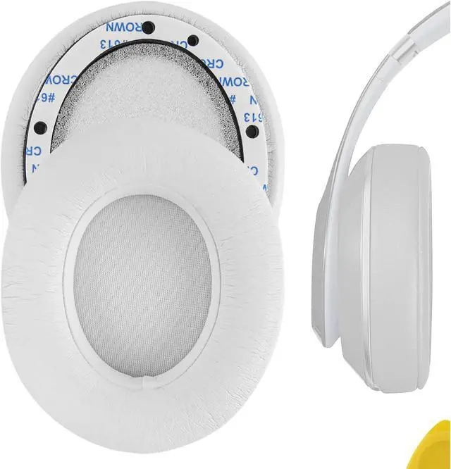Alt view image 2 of 9 - geekria earpad for beats by dr. dre studio 3.0, studio2 2nd gen bluetooth wireless headphone replacement ear pad / ear cushion / ear cups / ear cover / earpads repair parts white