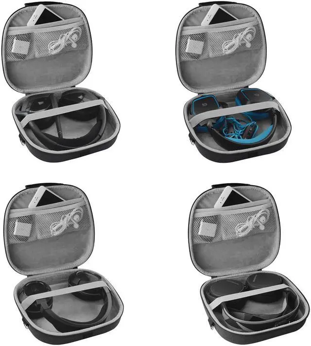 Alt view image 5 of 8 - geekria ultrashell gaming headset case, compatible with steelseries arctis pro, arctis 7, astro gaming a50, a40, turtle beach elite 800x, hyperx cloud flight, cloud revolver s headphones