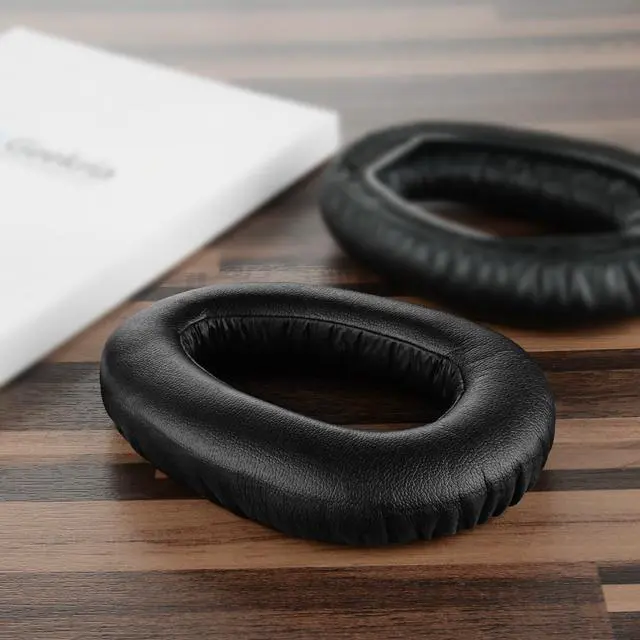 Alt view image 4 of 6 - Geekria QuickFit Protein Leather Replacement Ear Pads for Sennheiser PXC 550 PXC 550-II Wireless MB 660 Series Headphones Ear Cushions, Headset Earpads, Ear Cups Repair Parts (Black)