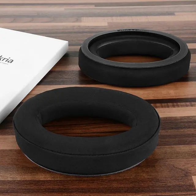 Alt view image 5 of 8 - Geekria Comfort Velour Replacement Ear Pads for Sennheiser HD598, HD598SE, HD598CS, HD598SR, HD595 Headphones Ear Cushions, Headset Earpads, Ear Cups Repair Parts (Black)