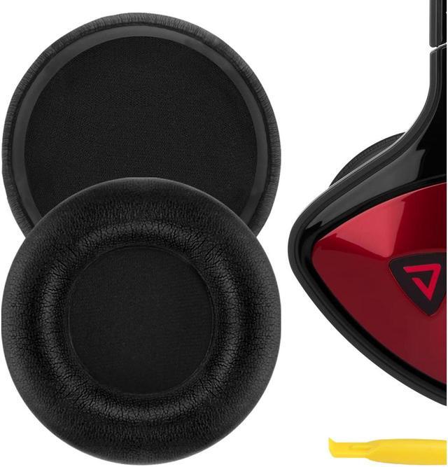 Main image of Geekria QuickFit Protein Leather Replacement Ear Pads for Monster DNA On-Ear Headphones Earpads, Headset Ear Cushion Repair Parts (Black)