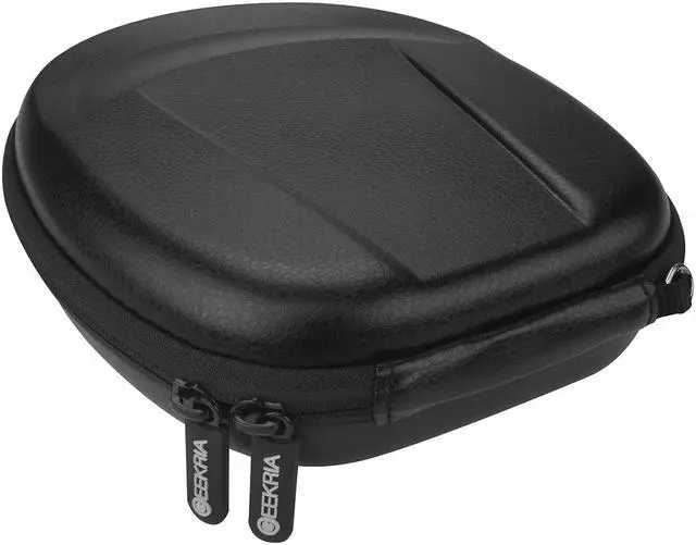 Alt view image 5 of 6 - Geekria Shield Case for Foldable On-Ear Headphones, Replacement Protective Hard Shell Travel Carrying Bag with Cable Storage, Compatible with XO Vision IR620, AKG Y50BT, ATH-ESW9 (Black)