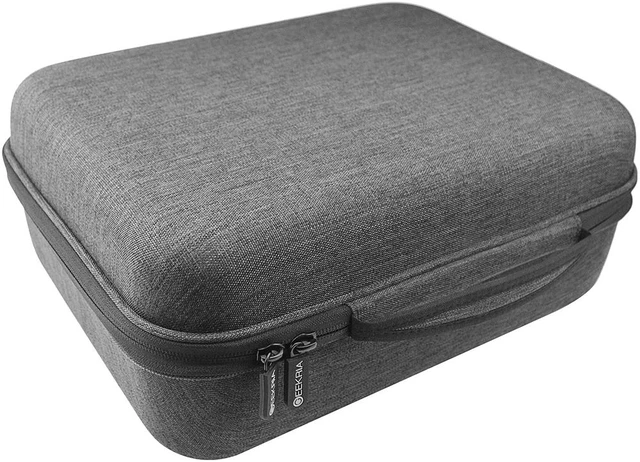 Alt view image 7 of 10 - Geekria Shield Case for Large-Sized Over-Ear Headphones, Replacement Protective Hard Shell Travel Carrying Bag with Cable Storage, Compatible with Sennheiser HD820 (Drak Grey)