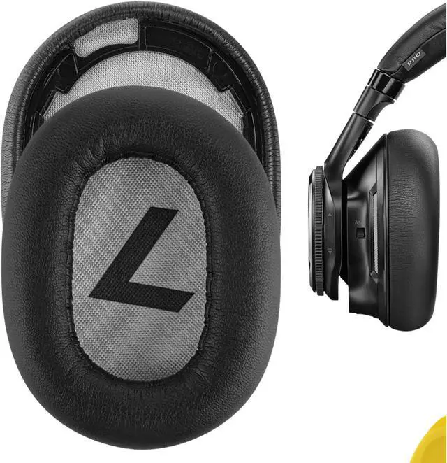 Main image of Geekria QuickFit Protein Leather Replacement Ear Pads for Plantronics BackBeat PRO 2, BackBeat PRO 2 Special Edition, Voyager 8200 UC, Headphones Ear Cushions, Headset Earpads Ear Cups (Black Tan)