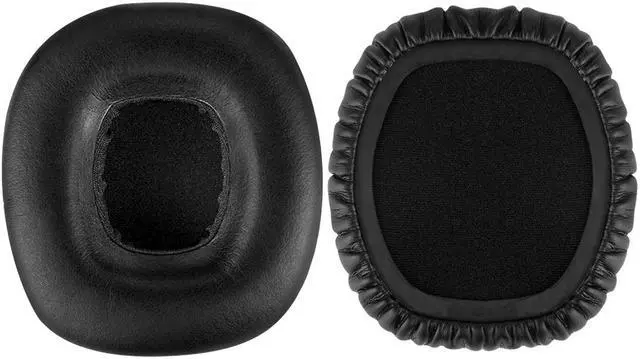 Alt view image 2 of 6 - Geekria QuickFit Protein Leather Replacement Ear Pads for JBL J55, J55a, J55i Headphones Ear Cushions, Headset Earpads, Ear Cups Repair Parts (Black)