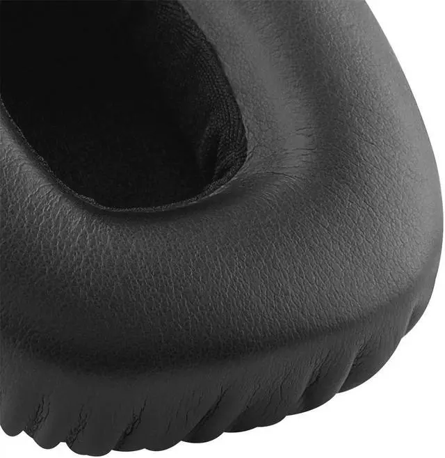 Alt view image 3 of 6 - Geekria QuickFit Protein Leather Replacement Ear Pads for JBL J55, J55a, J55i Headphones Ear Cushions, Headset Earpads, Ear Cups Repair Parts (Black)
