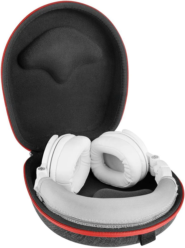 Alt view image 4 of 8 - Headphones Case for Sennheiser HD 598, MOMENTUM, Skullcandy Hesh, Crusher, ATH-M50X, Beats Studio, Mixr and More / Headphone Hard Shell Large Carrying Case / Headset Travel Bag (Gray)