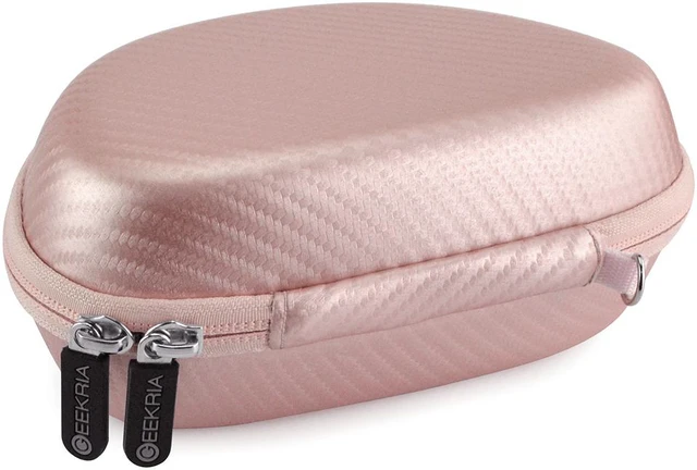 Alt view image 8 of 9 - geekria ultrashell beats solo3, solo 3, solo2 wireless onear headphones hard carrying case/headset protective travel bag with space for cable, charger and accessories rose gold