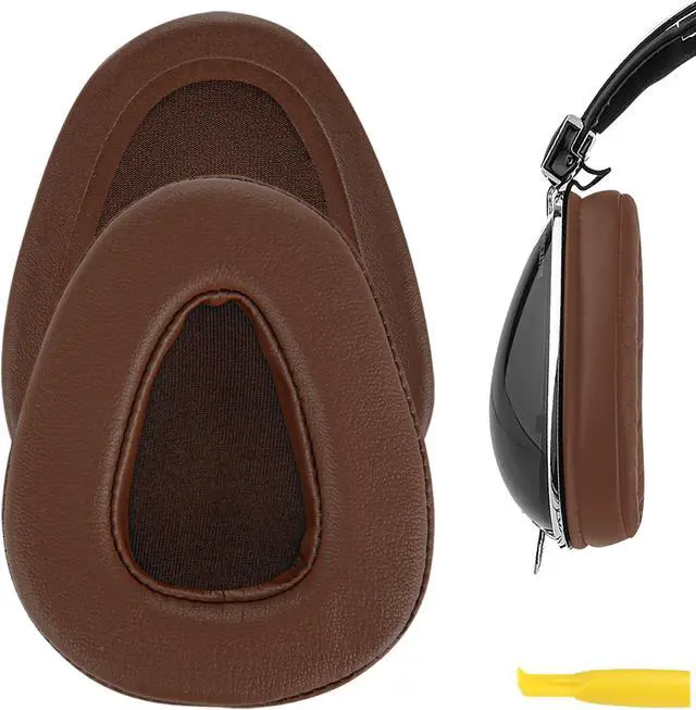 Main image of Geekria QuickFit Protein Leather Replacement Ear Pads for Skullcandy Aviator Aviator 2 Aviator2.0 Headphones Earpads, Headset Ear Cushion Repair Parts (Brown)