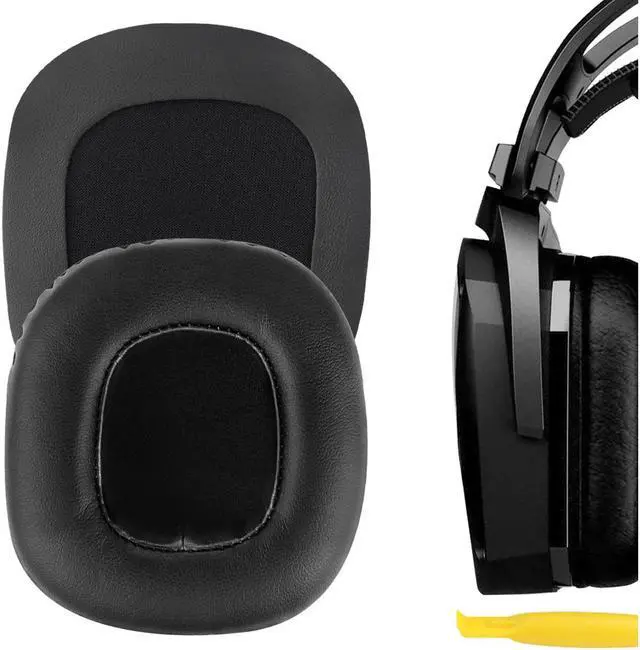 Main image of Geekria QuickFit Protein Leather Replacement Ear Pads for Razer Tiamat 2.2, Tiamat 7.1 Headphones Ear Cushions, Headset Earpads, Ear Cups Repair Parts Not Fit Tiamat 7.1 v2