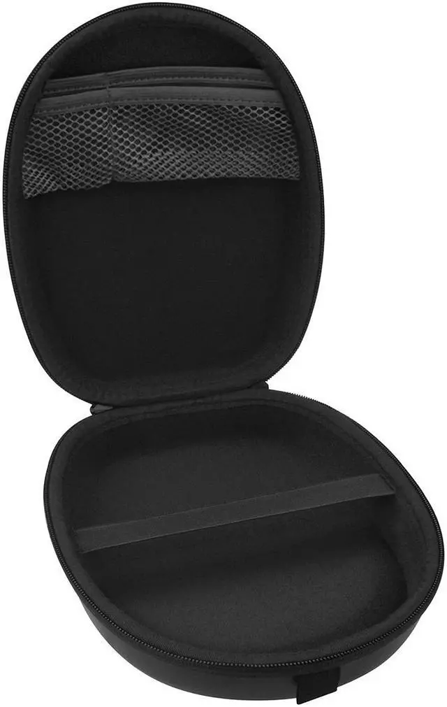 Alt view image 2 of 6 - Geekria Shield Case for Foldable On-Ear Headphones, Replacement Protective Hard Shell Travel Carrying Bag with Cable Storage, Compatible with XO Vision IR620, AKG Y50BT, ATH-ESW9 (Black)