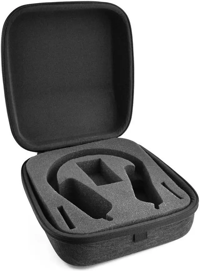 Alt view image 3 of 9 - Geekria Shield Case for Large-Sized Over-Ear Headphones, Replacement Protective Hard Shell Travel Carrying Bag with Cable Storage, Compatible with Sennheiser HD599, HD598, AKG K371 (Drak Grey)
