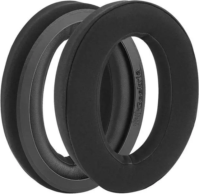 Alt view image 3 of 8 - Geekria Comfort Velour Replacement Ear Pads for Sennheiser HD598, HD598SE, HD598CS, HD598SR, HD595 Headphones Ear Cushions, Headset Earpads, Ear Cups Repair Parts (Black)